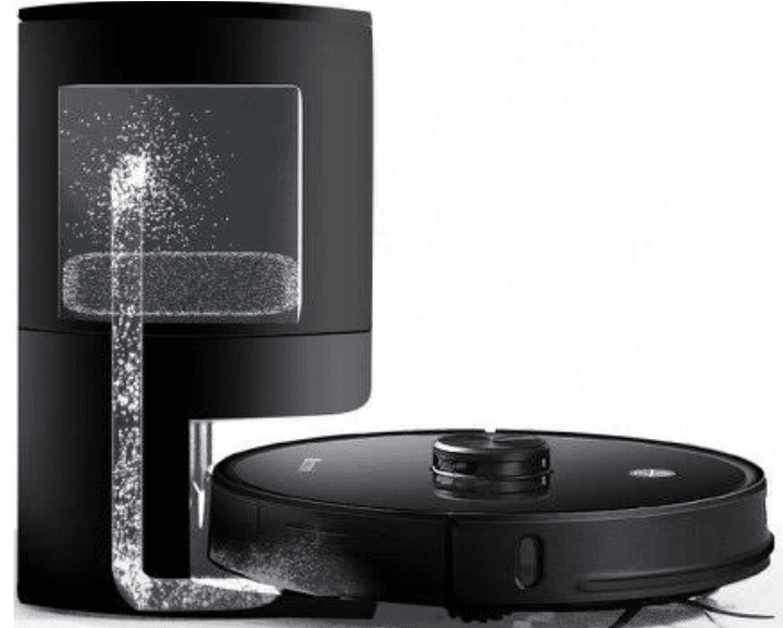 Как работает всасывающая станция Proscenic M7 Pro.